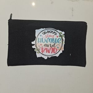 5 For$20 -Multi-Pupose Canvas Zipper Pouch with Inspirational Quote